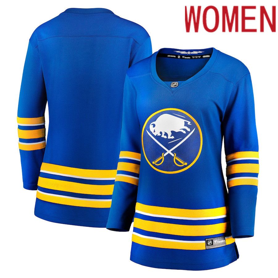 Women Buffalo Sabres Fanatics Branded Royal Home Breakaway NHL Jersey